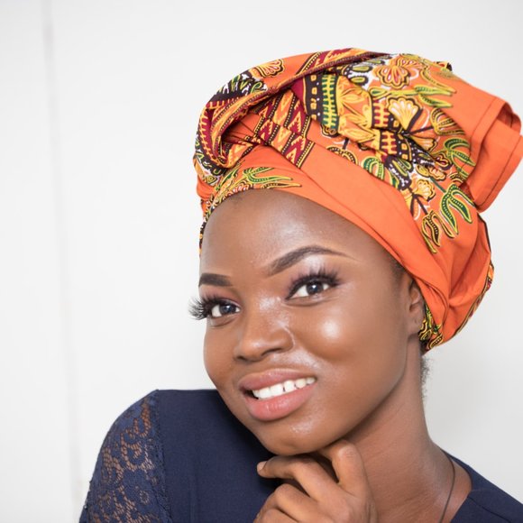 African Dashiki Head Wrap - OR - Picture 3 of 5